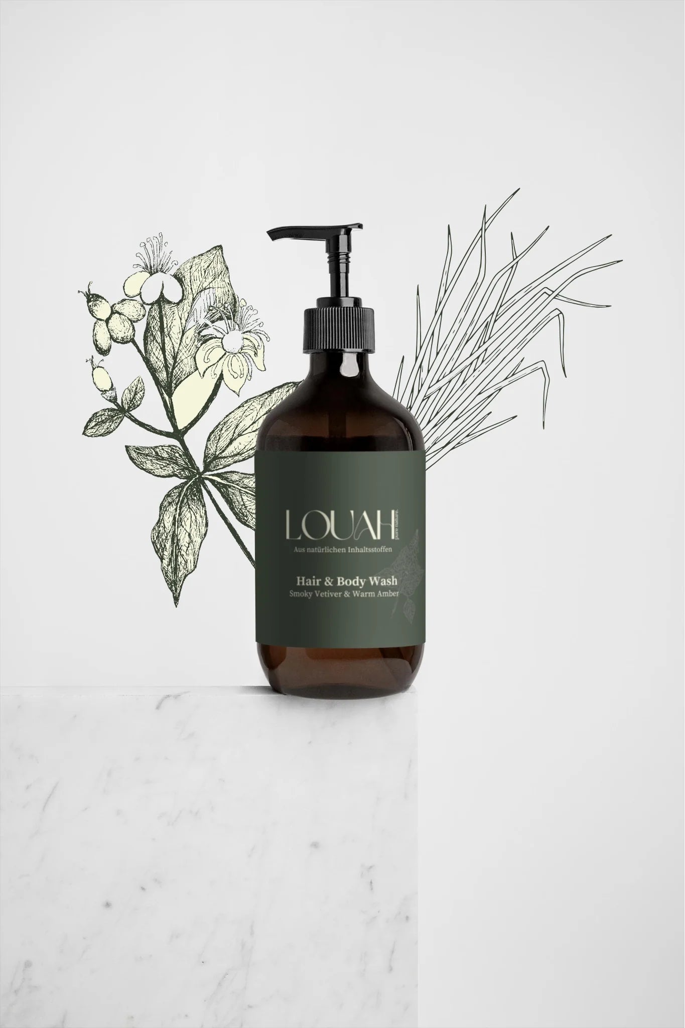Hair & Bodywash Smoky Vetiver and Warm Amber
