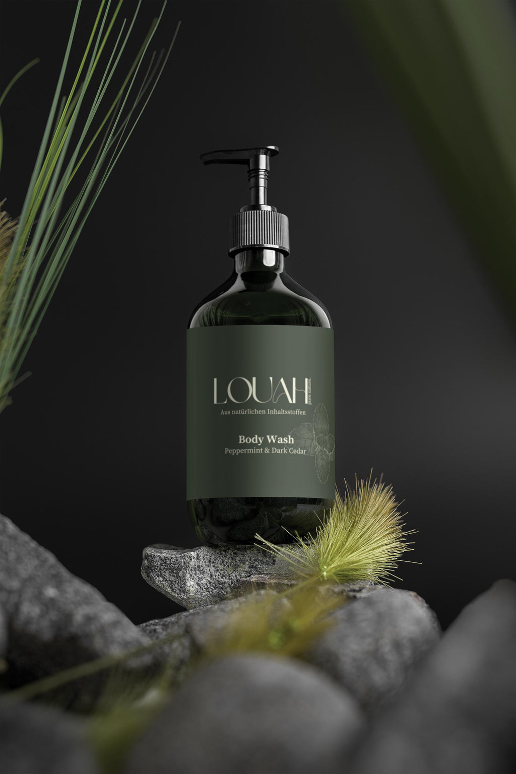 Body Wash Peppermint & Dark Cedar