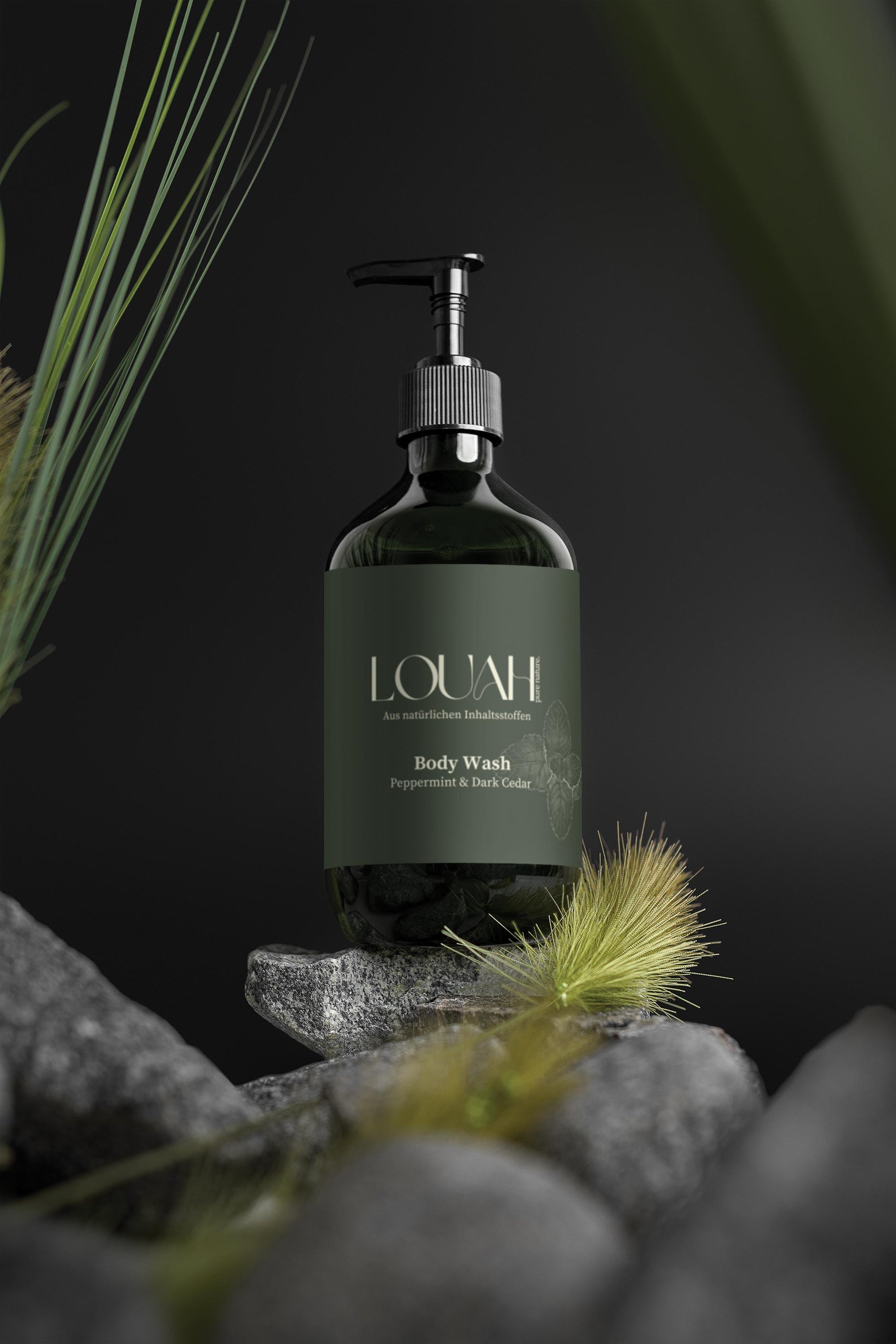 Body Wash Peppermint & Dark Cedar