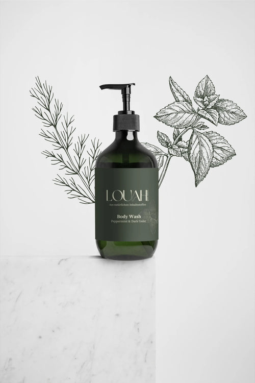 Body Wash Peppermint & Dark Cedar